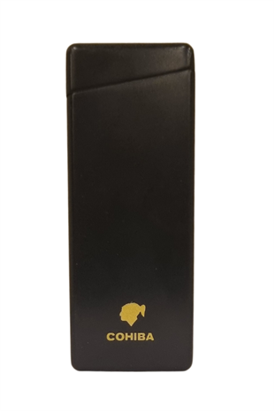Cohiba Tek Torch Pürmüz Siyah Metal Puro Çakmağı
