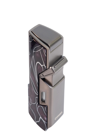 Cohiba Tek Torch Pürmüz Delici İğneli Desenli Metal Puro Çakmağı