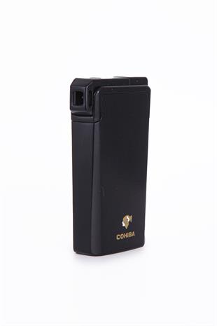Cohiba Tek Torch Pürmüz & Soft Flame Fırçalı Siyah Puro & Pipo Çakmağı
