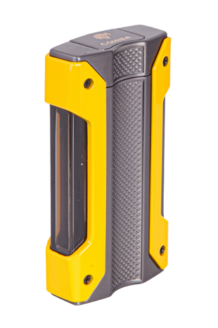 Cohiba Tek Torch Pürmüz Sarı-Gunmetal Metal Puro Çakmağı
