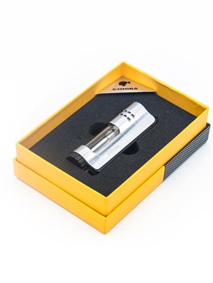 Cohiba Tek Torch Pürmüz Gümüş Puro Çakmağı