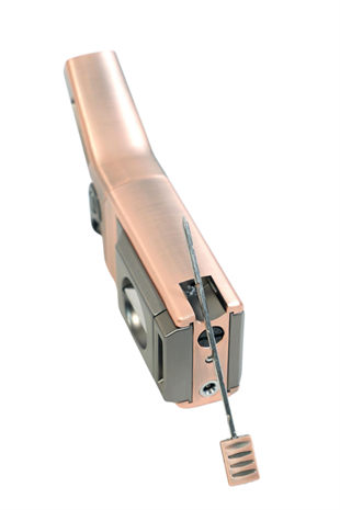Cohiba Tek Torch Pürmüz Dahili S-V Cut & İğneli Bronz Metal Puro Çakmağı