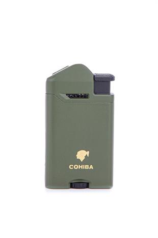 Cohiba Yeşil Perde Alev Metal Puro Çakmağı