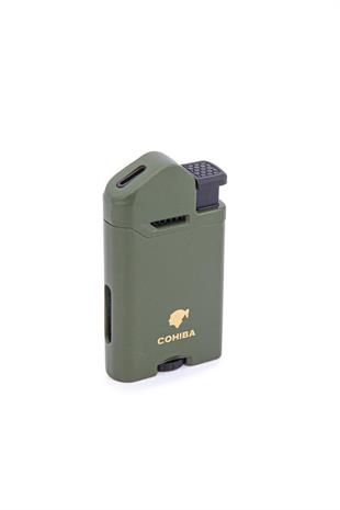 Cohiba Yeşil Perde Alev Metal Puro Çakmağı