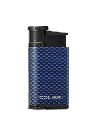 Colibri Evo Tek Torch Pürmüz Mavi Karbonfiber Puro Çakmağı