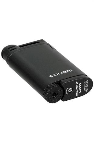 Colibri Belmont Tek Torch Pürmüz Metalik Siyah Puro Çakmağı