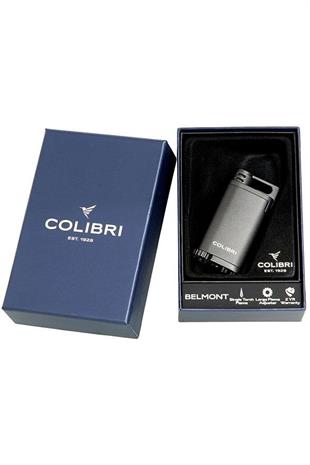 Colibri Belmont Tek Torch Pürmüz Metalik Gunmetal Puro Çakmağı
