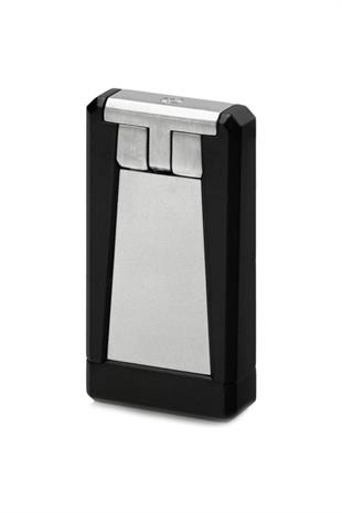 Colibri Stealth Tek Torch Pürmüz 1 Siyah-Gümüş Puro Çakmağı