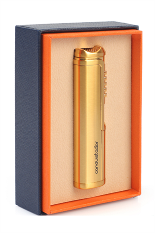 Conquistador Tek Torch Pürmüz Gold Metal Puro Çakmağı