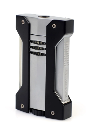 Conquistador Tek Torch Pürmüz Krom Siyah Defi Extreme Dizayn Metal Puro Çakmağı