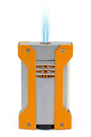 Conquistador Tek Torch Pürmüz Turuncu Gümüş Defi Extreme Dizayn Metal Puro Çakmağı