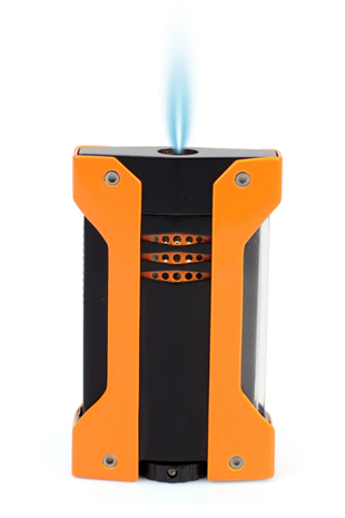 Conquistador Tek Torch Pürmüz Turuncu Siyah Defi Extreme Dizayn Metal Puro Çakmağı