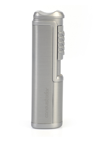 Conquistador Tek Torch Pürmüz Gümüş Metal Puro Çakmağı
