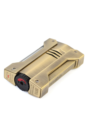 Conquistador Tek Torch Pürmüz Bronz Siyah Defi Extrem Dizayn Metal Puro Çakmağı
