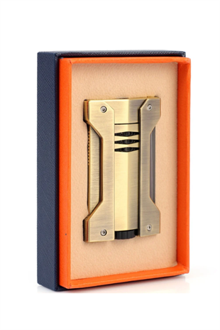 Conquistador Tek Torch Pürmüz Bronz Siyah Defi Extrem Dizayn Metal Puro Çakmağı