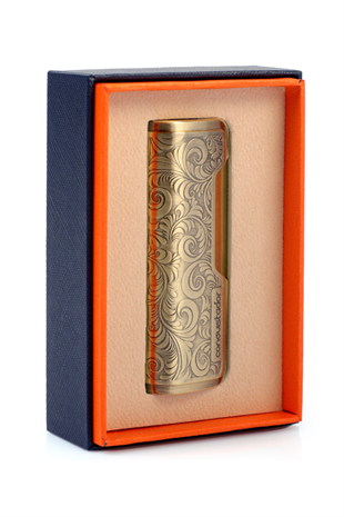 Conquistador Tek Torch Pürmüz Gold İşlemeli Metal Puro Çakmağı