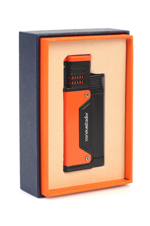 Conquistador Tek Torch Pürmüz Turuncu Siyah Delicili Metal Puro Çakmağı