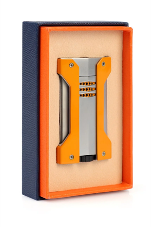 Conquistador Tek Torch Pürmüz Turuncu Gümüş Defi Extreme Dizayn Metal Puro Çakmağı