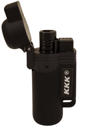 PremiumQuality Siyah Plastik Tek Torch Pürmüz Puro Çakmağı
