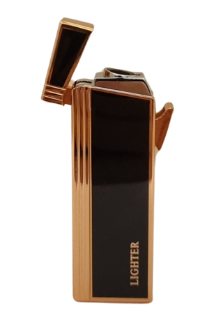 PremiumQuality Bronz - Siyah Tek Torch Pürmüz Metal Puro Çakmağı