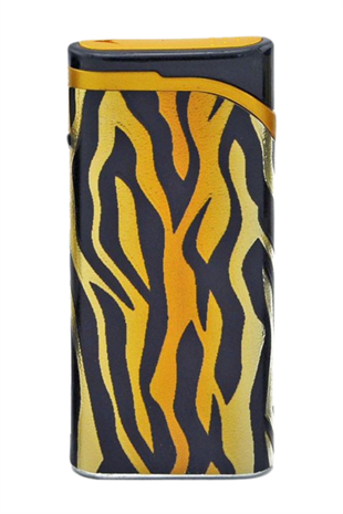 PremiumQuality Zebra Desenli Siyah Tek Torch Pürmüz Plastik Puro Çakmağı