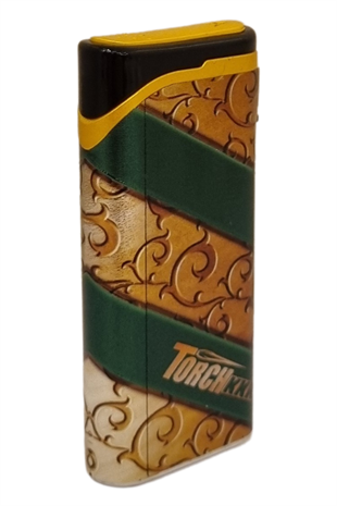 PremiumQuality Gold - Yeşil Tek Torch Pürmüz Plastik Puro Çakmağı