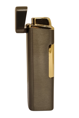 PremiumQuality Gunmetal Tek Torch Pürmüz Metal Puro Çakmağı