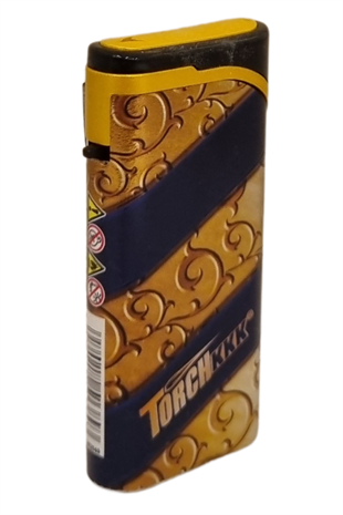 PremiumQuality Gold - Siyah Tek Torch Pürmüz Plastik Puro Çakmağı