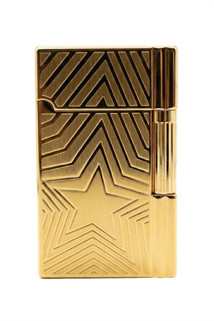 Vindiesel Soft Flame Gold Yıldız Desenli Çakmak