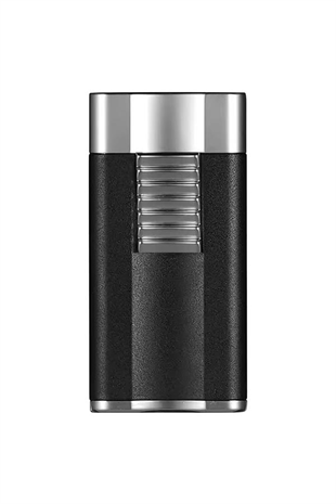 Guevara Gunmetal-Gümüş Perde Alev Metal Puro Çakmağı