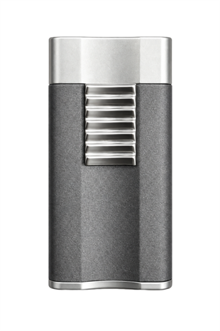 Guevara Gunmetal-Gümüş Perde Alev Metal Puro Çakmağı