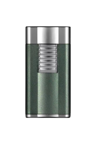 Guevara Yeşil-Gümüş Perde Alev Metal Puro Çakmağı