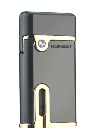 Honest Gunmetal Tek Torch Pürmüz Metal Puro Çakmağı