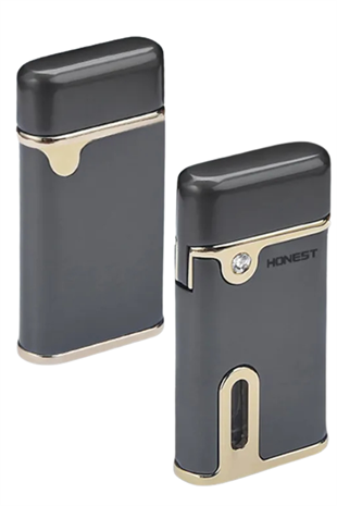 Honest Gunmetal Tek Torch Pürmüz Metal Puro Çakmağı
