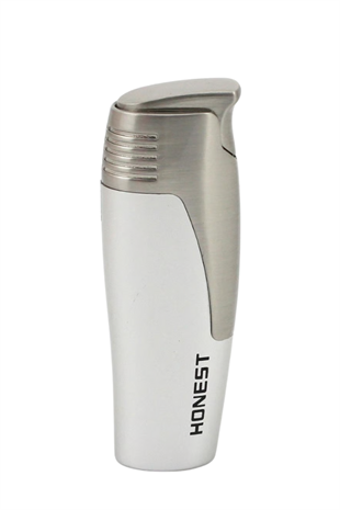 Honest Tek Torch Pürmüz Gümüş Puro Çakmağı
