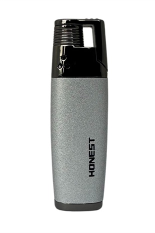 Honest Tek Torch Pürmüz Gümüş Puro Çakmağı