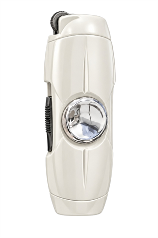 Hunter Tek Torch Pürmüz Beyaz Slim Metal Puro Çakmağı & Stres Çarkı