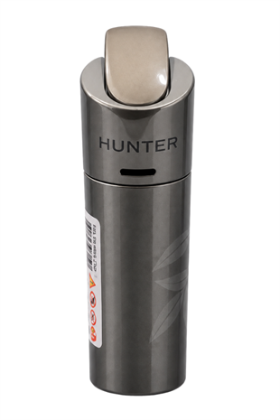 Hunter Tek Torch Pürmüz Gunmetal Yaprak Desenli Metal Puro Çakmağı
