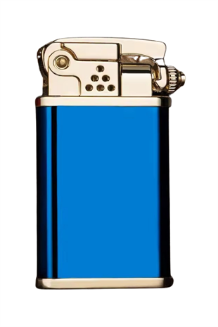 Jobon Tek Torch Pürmüz Gold Lacivert Metal Puro Çakmağı