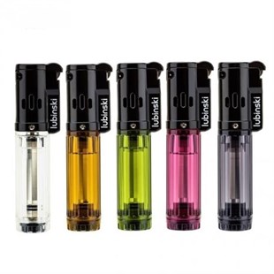 Lubinski Cigar Basic Slim Tek Torch Puro Çakmağı Yeşil