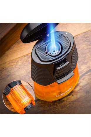 Lubinski Tek Torch Pürmüz Turuncu Puro Çakmağı