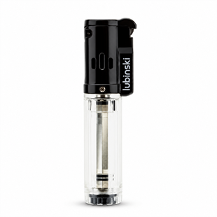 Lubinski Cigar Basic Slim Tek Torch Puro Çakmağı Beyaz