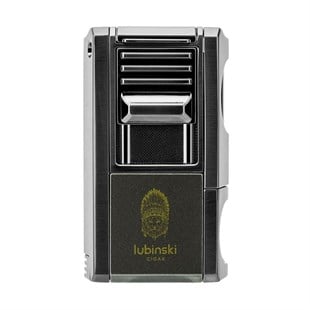 Lubinski Yeni Seri Dahili V-Cutter Delicili ve İğneli Puro Çakmağı Gunmetal
