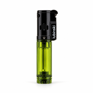 Lubinski Cigar Basic Slim Tek Torch Puro Çakmağı Yeşil