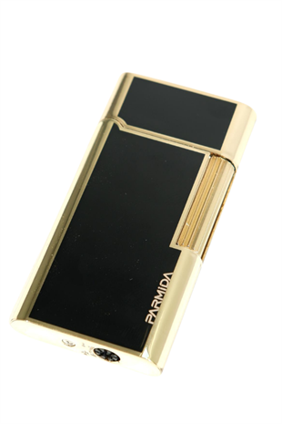 Parmida Soft Flame Siyah Gold Metal Puro Çakmağı