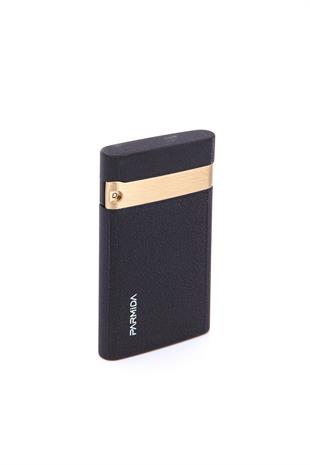 Parmida Tek Torch Pürmüz Siyah-Gold Metal Puro Çakmağı