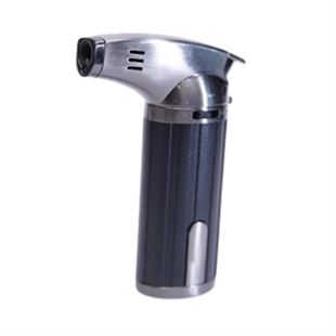 Parmida Tek Torch Pürmüz Siyah-Gunmetal Masa Tipi Puro Çakmağı