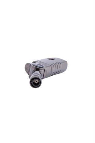 Parmida Tek Torch Pürmüz Gunmetal Oynar Başlıklı Masa Tipi Puro Çakmağı