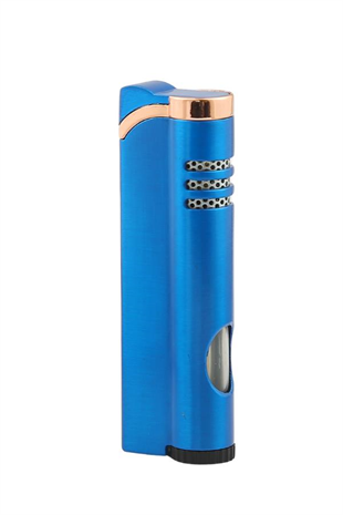 Parmida Tek Torch Pürmüz Mavi Metal Puro Çakmağı