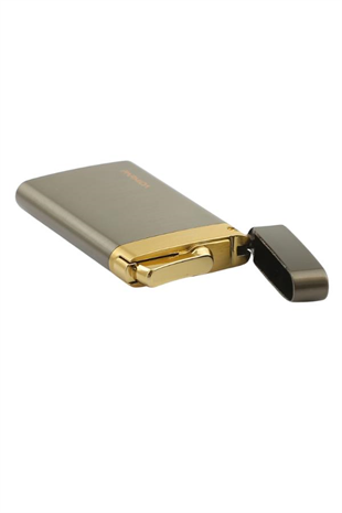 Parmida Tek Torch Pürmüz Gunmetal-Gold Metal Puro Çakmağı
